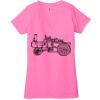 Ladies' Jersey Short-Sleeve Deep V-Neck T-Shirt Thumbnail