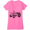 Ladies' Jersey Short-Sleeve Deep V-Neck T-Shirt Thumbnail