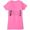 Ladies' Jersey Short-Sleeve Deep V-Neck T-Shirt Thumbnail