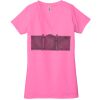 Ladies' Jersey Short-Sleeve Deep V-Neck T-Shirt Thumbnail