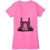 Ladies' Jersey Short-Sleeve Deep V-Neck T-Shirt Thumbnail