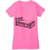 Ladies' Jersey Short-Sleeve Deep V-Neck T-Shirt Thumbnail