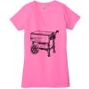 Ladies' Jersey Short-Sleeve Deep V-Neck T-Shirt Thumbnail