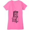 Ladies' Jersey Short-Sleeve Deep V-Neck T-Shirt Thumbnail