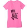 Ladies' Jersey Short-Sleeve Deep V-Neck T-Shirt Thumbnail