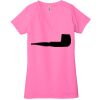 Ladies' Jersey Short-Sleeve Deep V-Neck T-Shirt Thumbnail