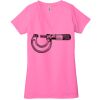 Ladies' Jersey Short-Sleeve Deep V-Neck T-Shirt Thumbnail