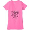 Ladies' Jersey Short-Sleeve Deep V-Neck T-Shirt Thumbnail