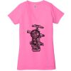 Ladies' Jersey Short-Sleeve Deep V-Neck T-Shirt Thumbnail