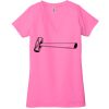 Ladies' Jersey Short-Sleeve Deep V-Neck T-Shirt Thumbnail