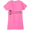 Ladies' Jersey Short-Sleeve Deep V-Neck T-Shirt Thumbnail