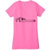 Ladies' Jersey Short-Sleeve Deep V-Neck T-Shirt Thumbnail