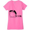 Ladies' Jersey Short-Sleeve Deep V-Neck T-Shirt Thumbnail