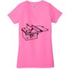 Ladies' Jersey Short-Sleeve Deep V-Neck T-Shirt Thumbnail