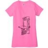 Ladies' Jersey Short-Sleeve Deep V-Neck T-Shirt Thumbnail