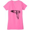 Ladies' Jersey Short-Sleeve Deep V-Neck T-Shirt Thumbnail