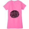Ladies' Jersey Short-Sleeve Deep V-Neck T-Shirt Thumbnail