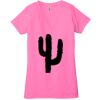 Ladies' Jersey Short-Sleeve Deep V-Neck T-Shirt Thumbnail