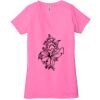 Ladies' Jersey Short-Sleeve Deep V-Neck T-Shirt Thumbnail