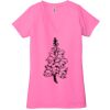 Ladies' Jersey Short-Sleeve Deep V-Neck T-Shirt Thumbnail