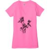 Ladies' Jersey Short-Sleeve Deep V-Neck T-Shirt Thumbnail