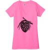 Ladies' Jersey Short-Sleeve Deep V-Neck T-Shirt Thumbnail