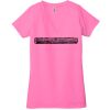 Ladies' Jersey Short-Sleeve Deep V-Neck T-Shirt Thumbnail
