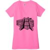 Ladies' Jersey Short-Sleeve Deep V-Neck T-Shirt Thumbnail