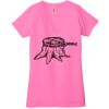 Ladies' Jersey Short-Sleeve Deep V-Neck T-Shirt Thumbnail