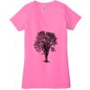 Ladies' Jersey Short-Sleeve Deep V-Neck T-Shirt Thumbnail