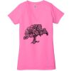 Ladies' Jersey Short-Sleeve Deep V-Neck T-Shirt Thumbnail