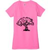 Ladies' Jersey Short-Sleeve Deep V-Neck T-Shirt Thumbnail