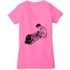 Ladies' Jersey Short-Sleeve Deep V-Neck T-Shirt Thumbnail