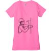 Ladies' Jersey Short-Sleeve Deep V-Neck T-Shirt Thumbnail