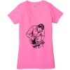 Ladies' Jersey Short-Sleeve Deep V-Neck T-Shirt Thumbnail