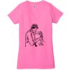 Ladies' Jersey Short-Sleeve Deep V-Neck T-Shirt Thumbnail