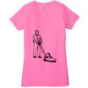 Ladies' Jersey Short-Sleeve Deep V-Neck T-Shirt Thumbnail