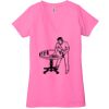 Ladies' Jersey Short-Sleeve Deep V-Neck T-Shirt Thumbnail