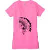 Ladies' Jersey Short-Sleeve Deep V-Neck T-Shirt Thumbnail