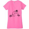 Ladies' Jersey Short-Sleeve Deep V-Neck T-Shirt Thumbnail