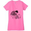 Ladies' Jersey Short-Sleeve Deep V-Neck T-Shirt Thumbnail