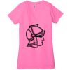 Ladies' Jersey Short-Sleeve Deep V-Neck T-Shirt Thumbnail