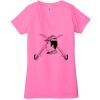 Ladies' Jersey Short-Sleeve Deep V-Neck T-Shirt Thumbnail