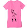 Ladies' Jersey Short-Sleeve Deep V-Neck T-Shirt Thumbnail