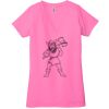 Ladies' Jersey Short-Sleeve Deep V-Neck T-Shirt Thumbnail