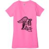 Ladies' Jersey Short-Sleeve Deep V-Neck T-Shirt Thumbnail