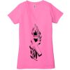 Ladies' Jersey Short-Sleeve Deep V-Neck T-Shirt Thumbnail
