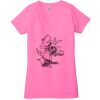 Ladies' Jersey Short-Sleeve Deep V-Neck T-Shirt Thumbnail