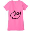Ladies' Jersey Short-Sleeve Deep V-Neck T-Shirt Thumbnail