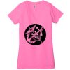 Ladies' Jersey Short-Sleeve Deep V-Neck T-Shirt Thumbnail